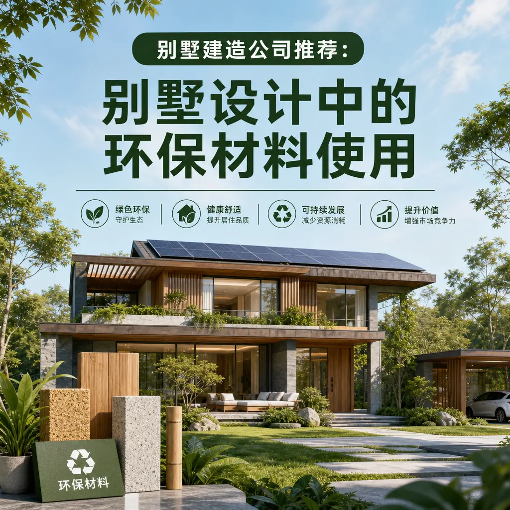 别墅建造公司推荐: 黔西 别墅设计中的环保材料使用