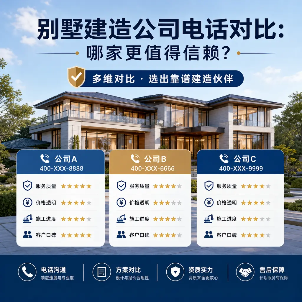 别墅建造公司电话对比：哪家更值得信赖？