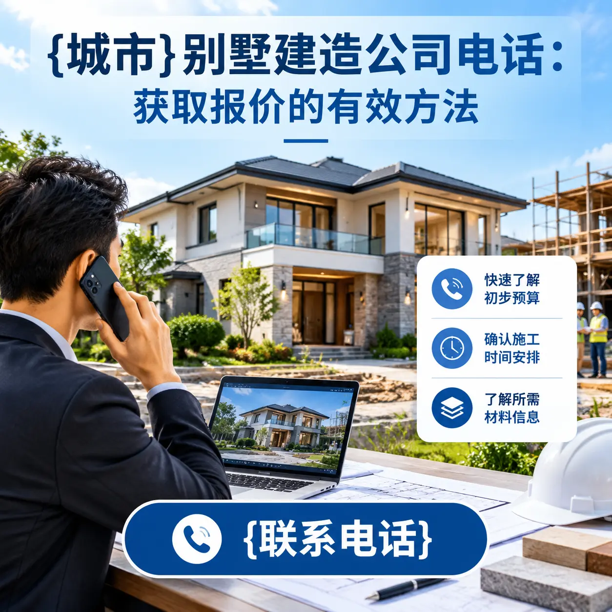 黔西别墅建造公司电话:获取报价的有效方法