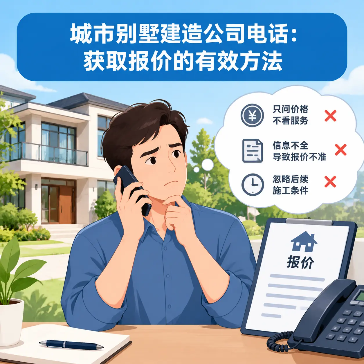 黔西别墅建造公司电话:获取报价的有效方法