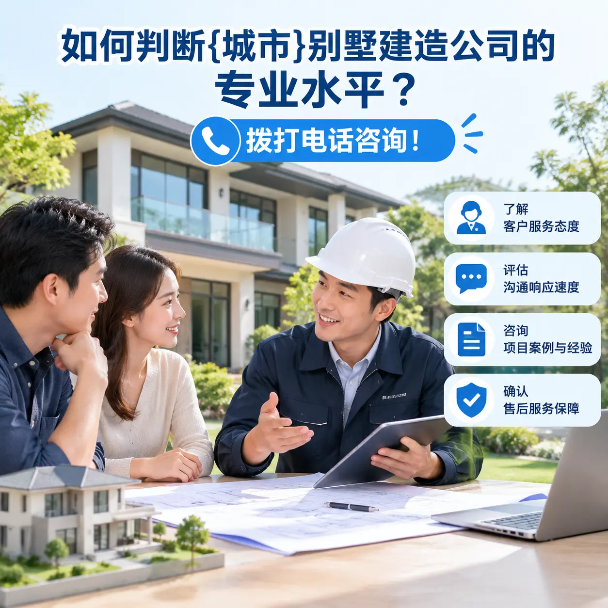 如何判断黔西别墅建造公司的专业水平?拨打电话咨询!